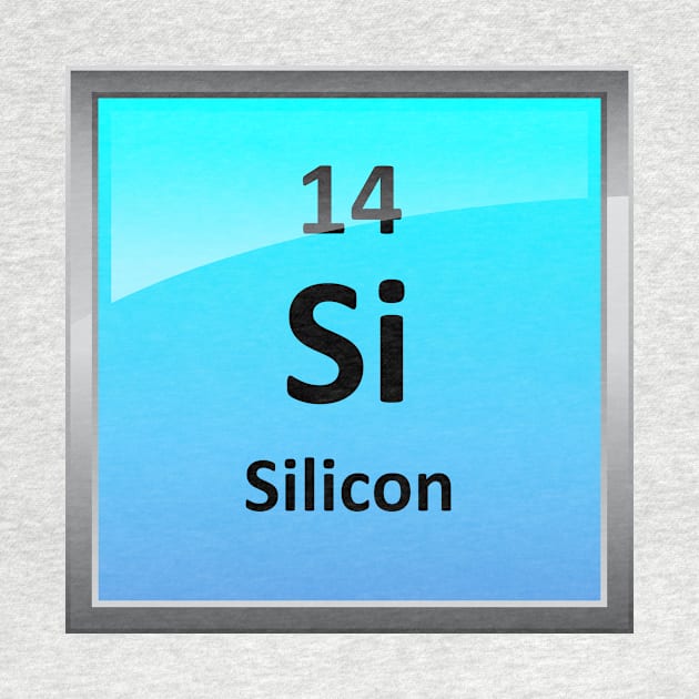 Silicon Element Tile - Periodic Table by sciencenotes